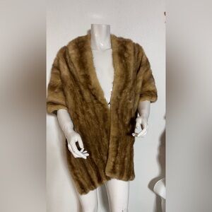 Vintage Mink Fur Cape